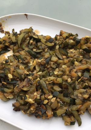 Une photo de Courgette au persil et beurre de chorizo