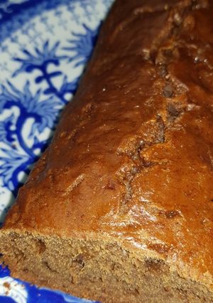 Una foto de Budín vegano de banana y café