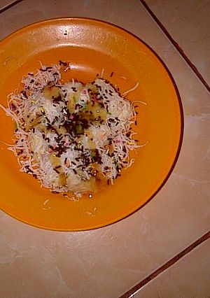 Foto resep pisang coklat keju caramel