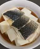 豆腐蒸魚（簡單料理）