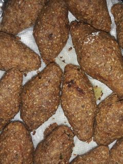 صورة لوصفة كبة مقلية باللحمة