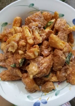 Foto resep Chicken 'knorr' salted egg