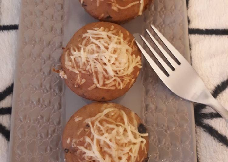 Muffins légers olives noires et tomates confites