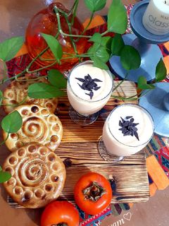 عکسی از دستور شیر خرمالو