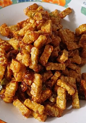 Foto resep Tumis Tempe Daun Jeruk