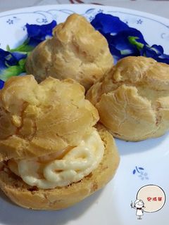 原味泡芙~卡士達鮮奶油餡 的食譜成品照片