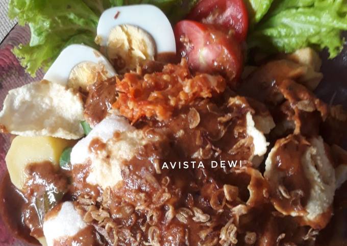 #123.🥗🥜🥥Indonesian Vegetable Salad alias Gado-gado Surabaya😋