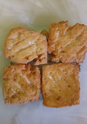 Foto resep Tahu putih goreng kriuk.