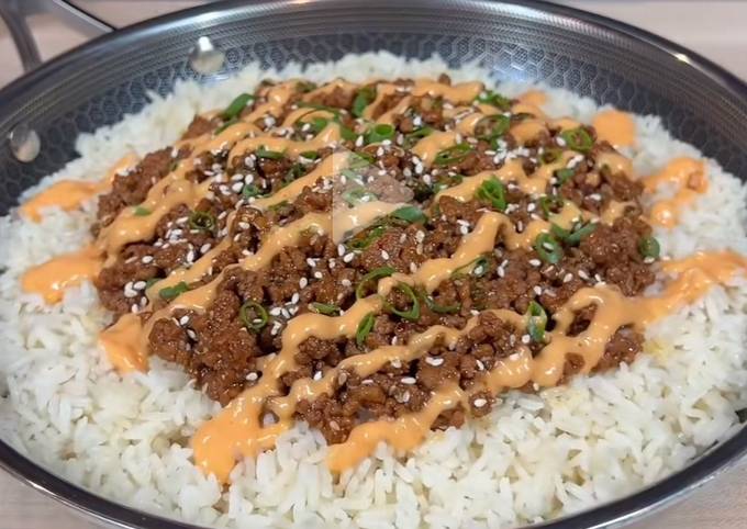 Korean Beef Rice Bowl recipe main photo