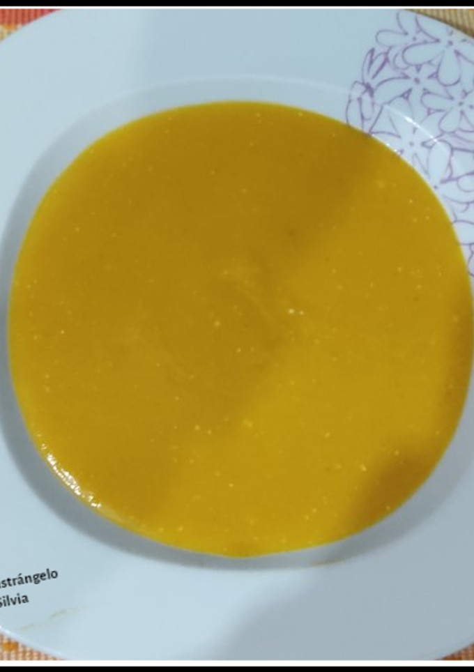 Una foto de Sopa crema de calabaza