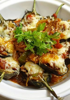 A picture of Baingan Masala (Baked Aubergines).