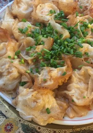 A picture of Steamed Fried Wantan with Gourd Melon (Tougan).