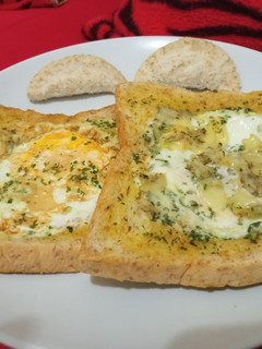 Foto resep Roti panggang teflon telor keju