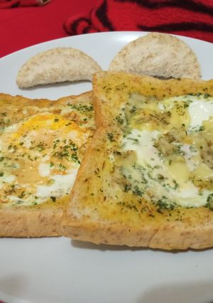 Foto resep Roti panggang teflon telor keju
