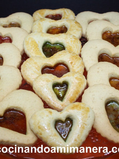 Una foto de Galletas corazón de caramelo