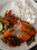 Filete de pescado empapelado