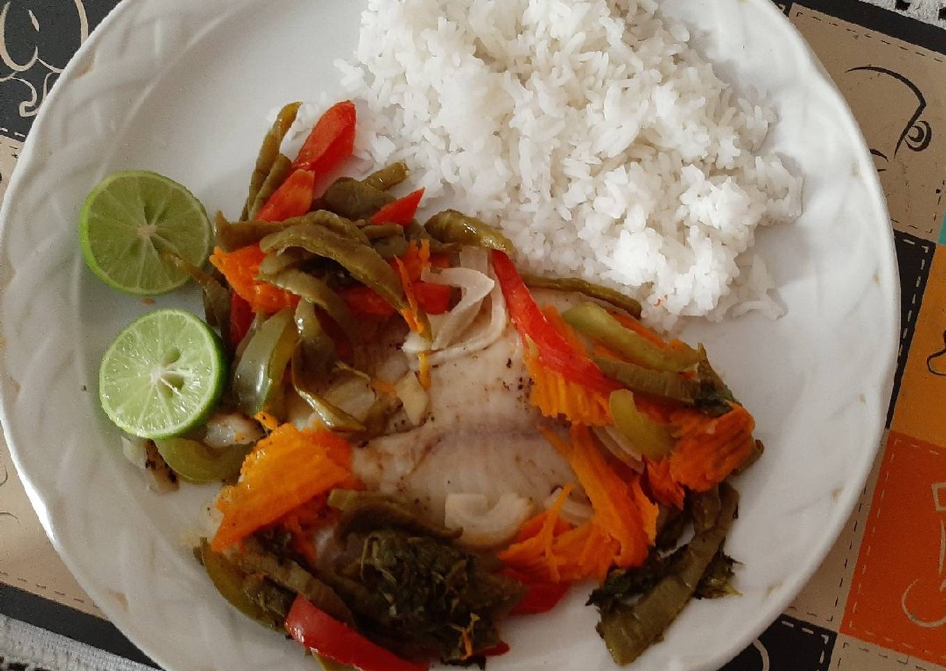Filete de pescado empapelado