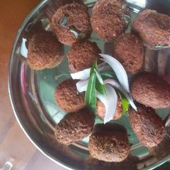 A picture of Beetroot and Raw banana cutlet.