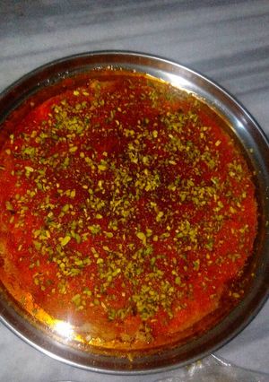 صورة لوصفة الكنافه بالجبنه والقشطه