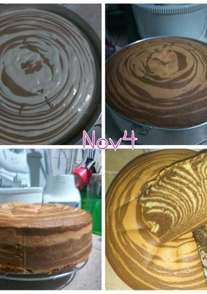 Foto resep Fluffy zebra cake