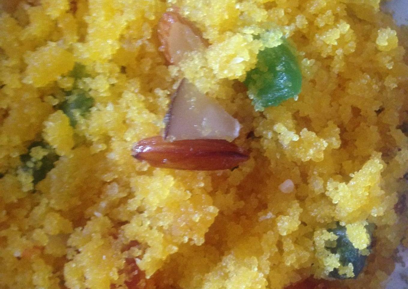 Soji ka colourful halwa