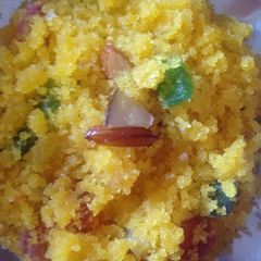 Soji ka colourful halwa A picture of Soji ka colourful halwa.