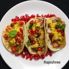 A picture of Wheat Tacos With Chana Chat.