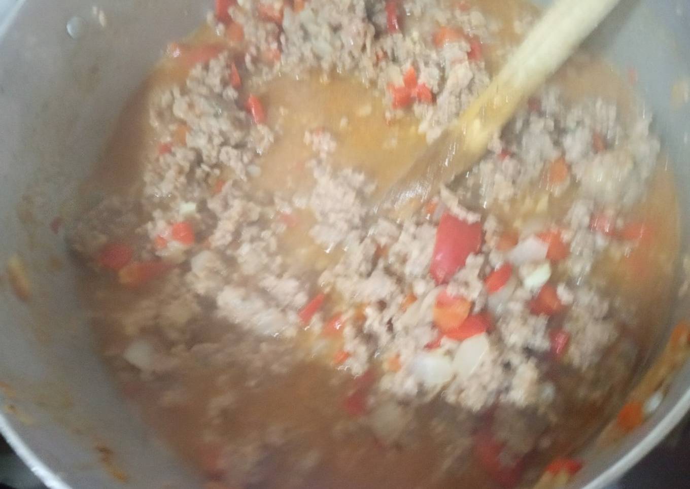 Tuco de carne picada y chorizo👌👌