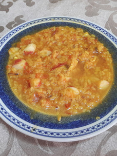 Una foto de 🇪🇸"Arroz caldoso español" sin gluten vegano 🍚