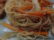 Una foto de arroz con caballa