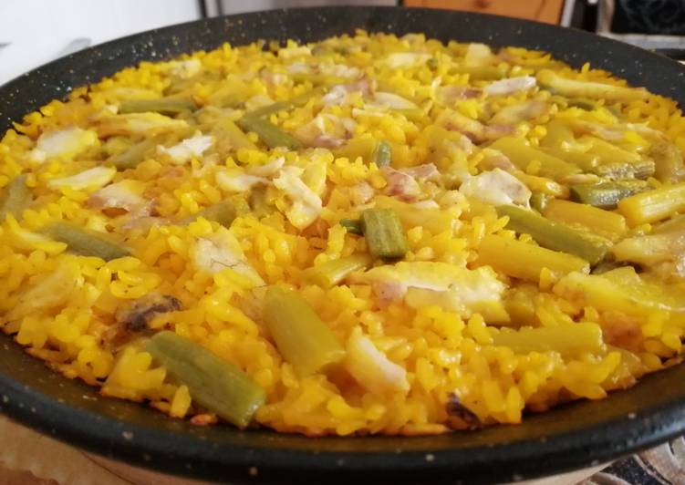 Arroz con rodaballo