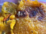 Pastel de carne con puré de calabaza