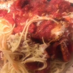 A picture of Quick chicken Parmesan.