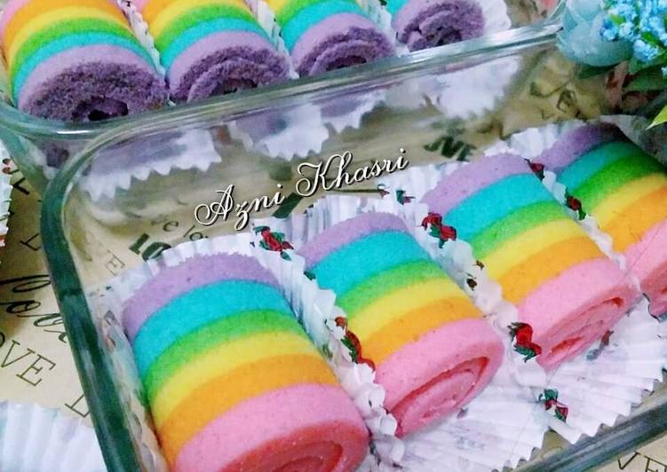 Resepi Mini rainbow Roll #RayaHighTea #NegeriPerak yang Bergizi