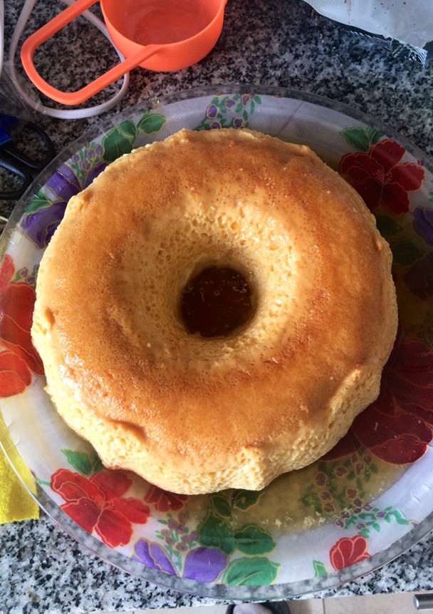 Una foto de Flan casero en savarin ESSEN