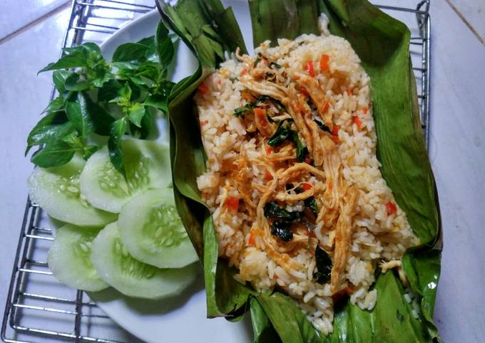 Resep Nasi Bakar Ayam Suwir Oleh Novella Ardyana Autora Cookpad