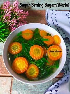 Foto resep Sayur Bening Bayam Wortel