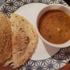 A picture of Sambar dosa.