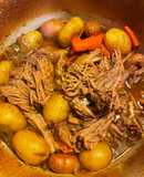 Pot roast in a Dutch oven