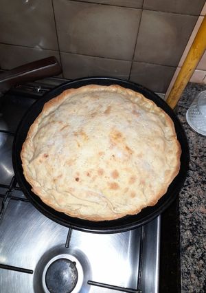 Una foto de Tarta de cebolla y panceta dulce