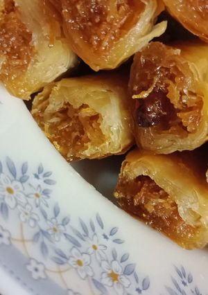 صورة لوصفة الجلاش بالكنافة 😍❤
