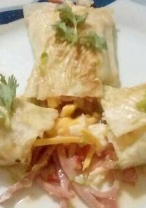 Una foto de Burritos de salami