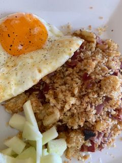 Una foto de Migas “a la cubana”
