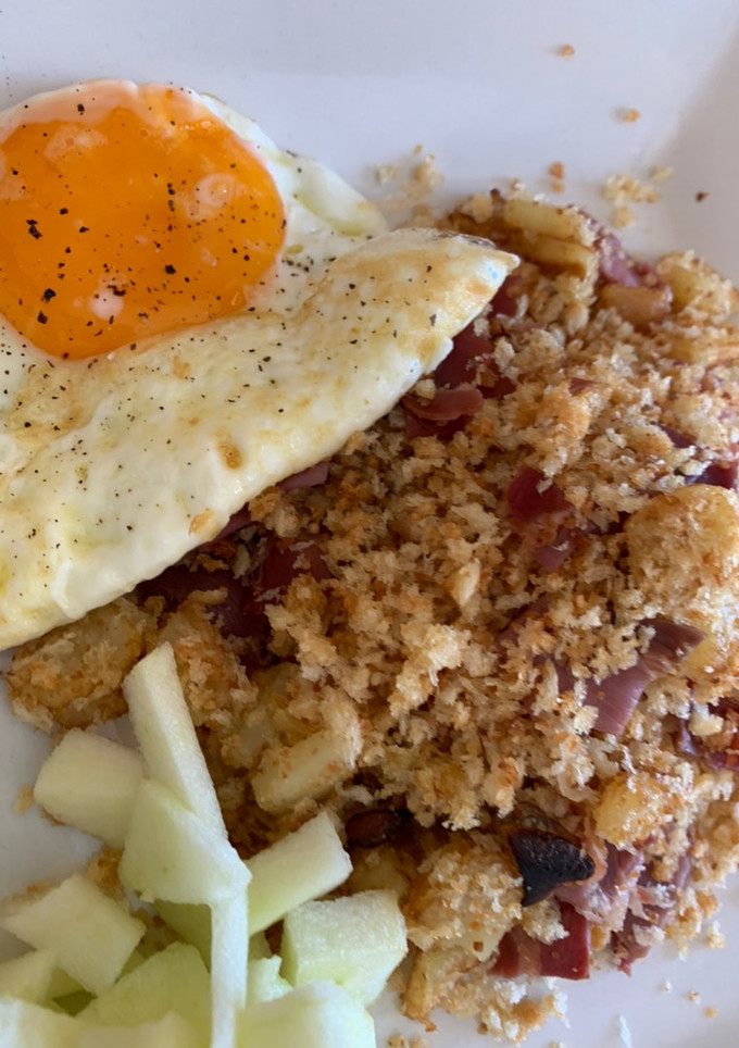 Una foto de Migas “a la cubana”