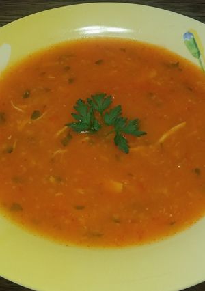 عکسی از دستور سوپ مرغ 🍲