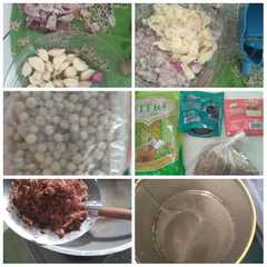 A picture of Topping & minyak mie ayam.