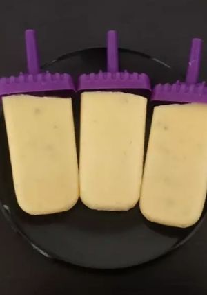 A picture of Mango popsicles.