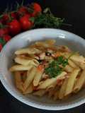 Penne al ragù di salmone