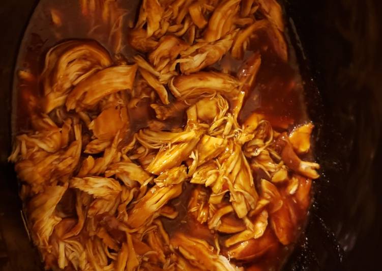 Recipe of Perfect Slow Cooker Shredded BBQ Chicken