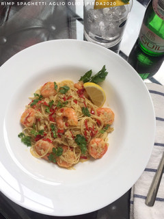 Foto resep Spicy Shrimp Aglio e Olio Pasta